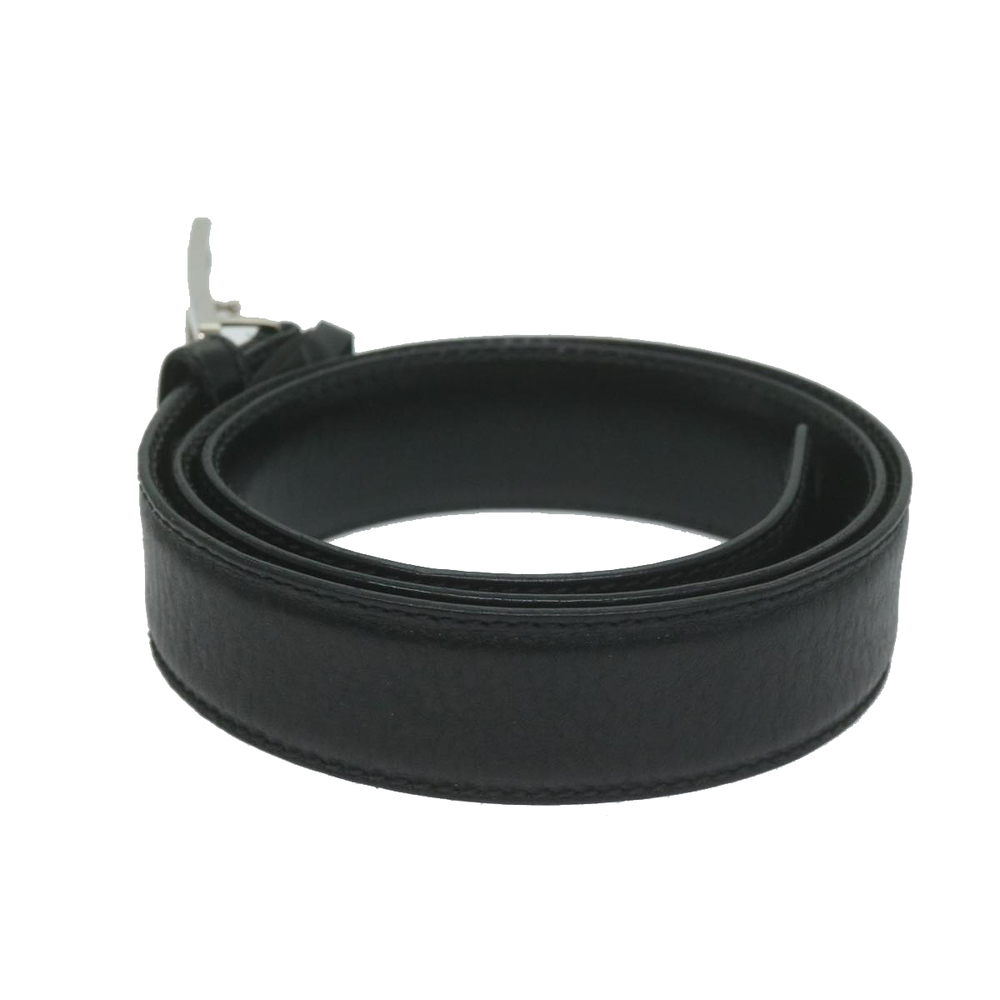 GUCCI Belt Leather 33.5""-35.4"" Black Auth ti1522 - Picture 3 of 10